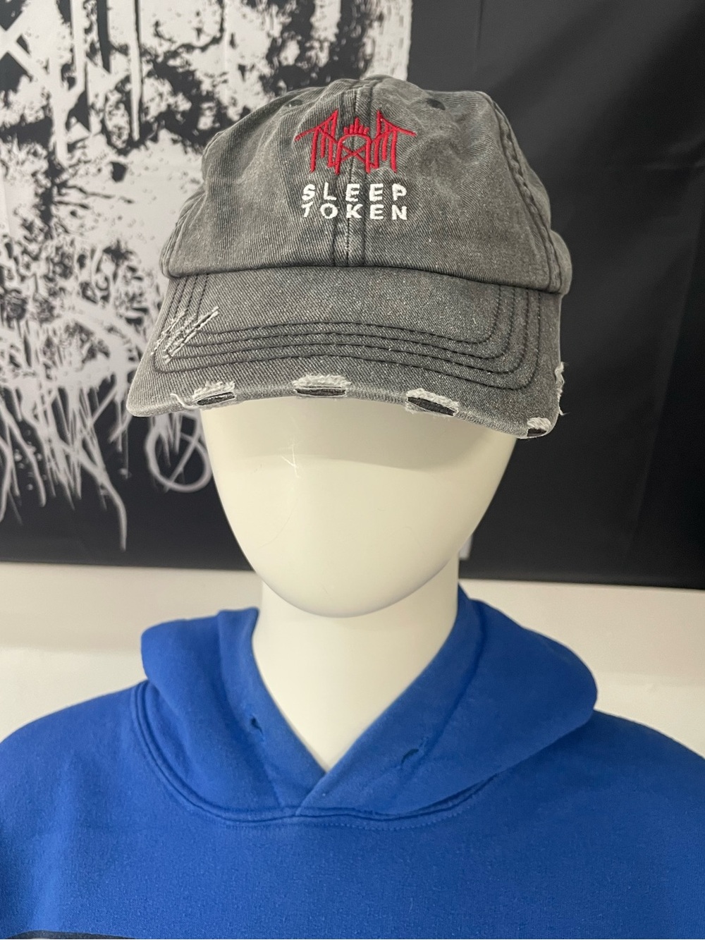Rare Sleep Token 2024 Teeth Of God Hat Take Me Back To Eden Vessel Gray Red